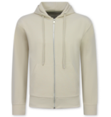 ENOS Nette Tweedelige Set - Casual Oversized Trainingspak Heren - Joggingpak Heren Volwassenen - 5853 - Beige