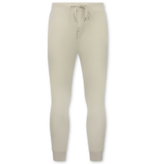 ENOS Nette Tweedelige Set - Casual Oversized Trainingspak Heren - Joggingpak Heren Volwassenen - 5853 - Beige