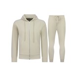 ENOS Nette Tweedelige Set - Casual Oversized Trainingspak Heren - Joggingpak Heren Volwassenen - 5853 - Beige