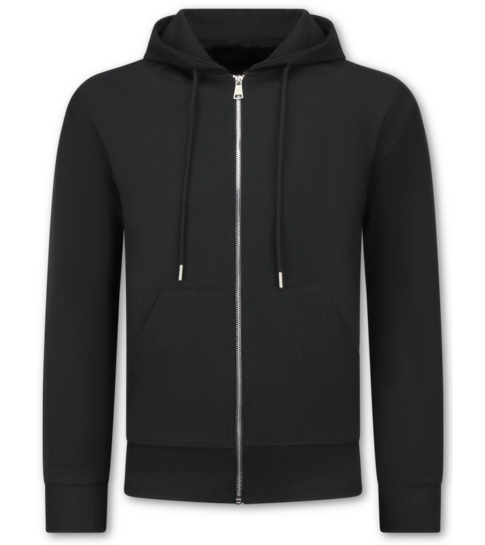 ENOS Casual Oversized Trainingspak Heren - Nette Tweedelige Set - Joggingpak Heren Volwassenen - 5853 - Zwart