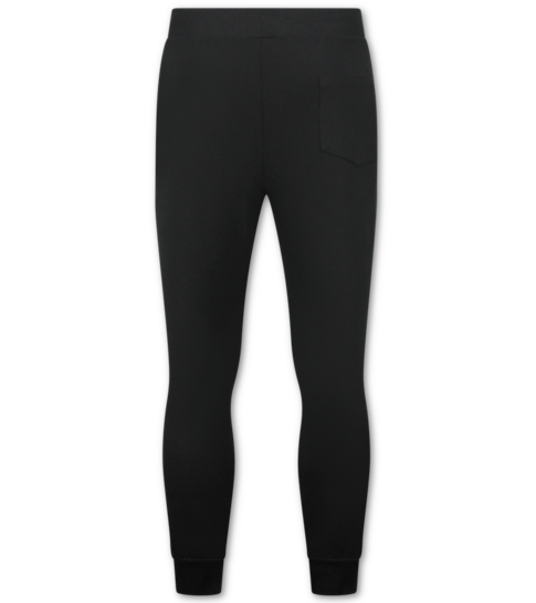ENOS Casual Oversized Trainingspak Heren - Nette Tweedelige Set - Joggingpak Heren Volwassenen - 5853 - Zwart