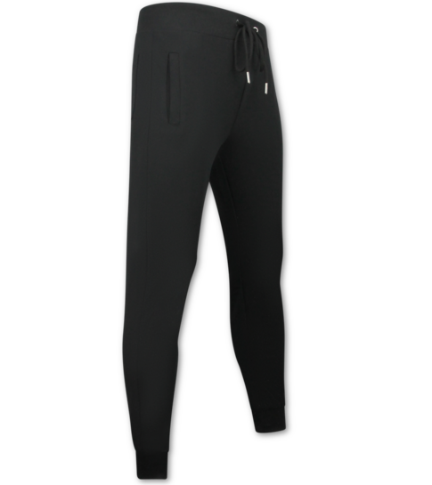 ENOS Casual Oversized Trainingspak Heren - Nette Tweedelige Set - Joggingpak Heren Volwassenen - 5853 - Zwart
