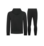 ENOS Casual Oversized Trainingspak Heren - Nette Tweedelige Set - Joggingpak Heren Volwassenen - 5853 - Zwart