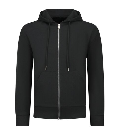 ENOS Casual Oversized Trainingspak Heren - Nette Tweedelige Set - Joggingpak Heren Volwassenen - 5853 - Zwart