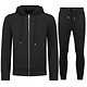 Casual Oversized Trainingspak Heren - Nette Tweedelige Set - Joggingpak Heren Volwassenen - 5853 - Zwart
