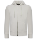ENOS Casual Oversized Ribbed  Tweedelige Set - Trainingspak Heren - Joggingpak Heren Volwassenen - 7920- Beige