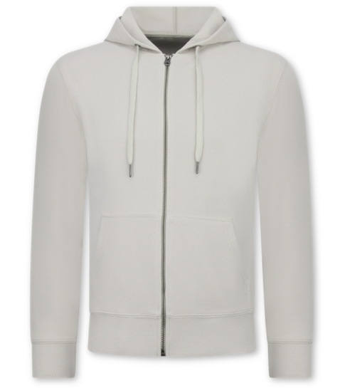 ENOS Casual Oversized Ribbed  Tweedelige Set - Trainingspak Heren - Joggingpak Heren Volwassenen - 7920- Beige
