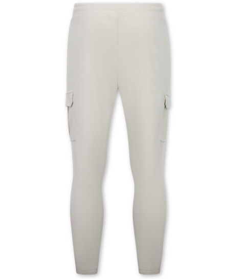 ENOS Casual Oversized Ribbed  Tweedelige Set - Trainingspak Heren - Joggingpak Heren Volwassenen - 7920- Beige