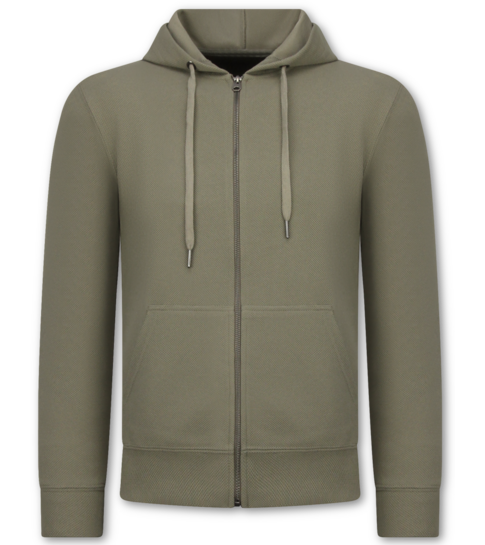 ENOS Casual Oversized Ribbed Joggingpak Heren Volwassenen - Trainingspak Heren - Nette Tweedelige Set - 7920- Bruin