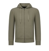 ENOS Casual Oversized Ribbed Joggingpak Heren Volwassenen - Trainingspak Heren - Nette Tweedelige Set - 7920- Bruin