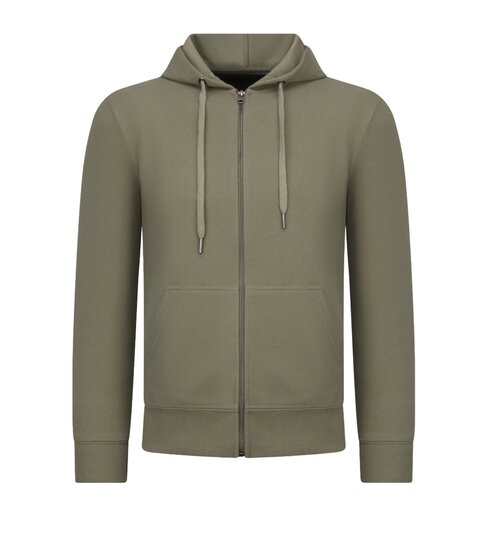 ENOS Casual Oversized Ribbed Joggingpak Heren Volwassenen - Trainingspak Heren - Nette Tweedelige Set - 7920- Bruin