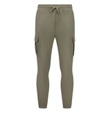 ENOS Casual Oversized Ribbed Joggingpak Heren Volwassenen - Trainingspak Heren - Nette Tweedelige Set - 7920- Bruin