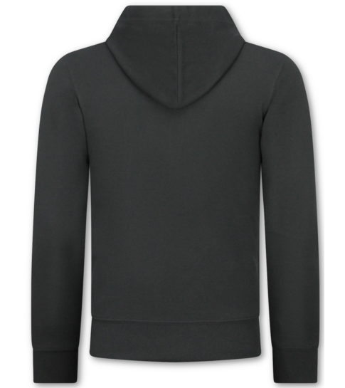 ENOS Casual Oversized Ribbed Trainingspak Heren - Joggingpak Heren Volwassenen - Nette Tweedelige Set - 7920- Zwart