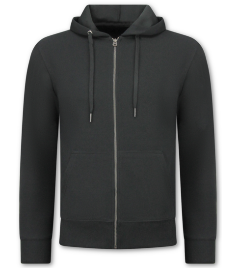 ENOS Casual Oversized Ribbed Trainingspak Heren - Joggingpak Heren Volwassenen - Nette Tweedelige Set - 7920- Zwart