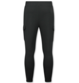 ENOS Casual Oversized Ribbed Trainingspak Heren - Joggingpak Heren Volwassenen - Nette Tweedelige Set - 7920- Zwart