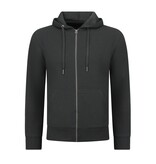 ENOS Casual Oversized Ribbed Trainingspak Heren - Joggingpak Heren Volwassenen - Nette Tweedelige Set - 7920- Zwart