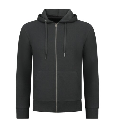 ENOS Casual Oversized Ribbed Trainingspak Heren - Joggingpak Heren Volwassenen - Nette Tweedelige Set - 7920- Zwart