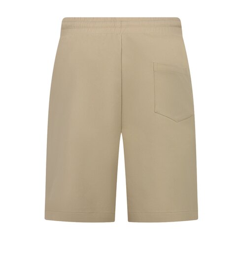 ENOS Zomerset Heren - Ribbed  Oversized  Polo Shirt en Korte Broek - Combisets - Co ord Set - F-5827 - Bruin