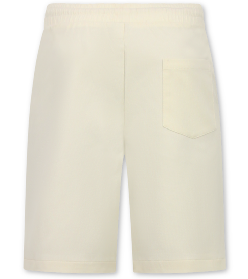ENOS Zomerset Heren - Ribbed  Oversized  Polo Shirt en Korte Broek - Combisets - Co ord Set - F-5827 - Beige