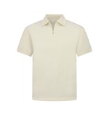 ENOS Zomerset Heren - Ribbed  Oversized  Polo Shirt en Korte Broek - Combisets - Co ord Set - F-5827 - Beige