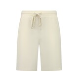 ENOS Zomerset Heren - Ribbed  Oversized  Polo Shirt en Korte Broek - Combisets - Co ord Set - F-5827 - Beige