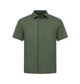 ENOS Zomerset Heren - Ribbed  Oversized Shirt  en Korte Broek - Twinset twee delig - F-5830 - Groen
