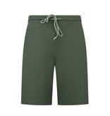 ENOS Zomerset Heren - Ribbed  Oversized Shirt  en Korte Broek - Twinset twee delig - F-5830 - Groen