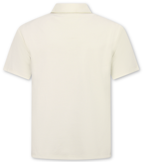ENOS Zomerset Heren - Ribbed Oversized  Polo Shirt - Shorts heren / Oversized T shirt Heren  - Twinset -F-5828- Beige