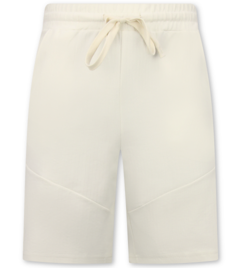 ENOS Zomerset Heren - Ribbed Oversized  Polo Shirt - Shorts heren / Oversized T shirt Heren  - Twinset -F-5828- Beige