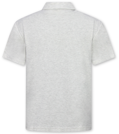 ENOS Zomerset Heren - Ribbed Oversized  Polo Shirt - Shorts heren / Oversized T shirt Heren  - Twinset -F-5828- Grijs