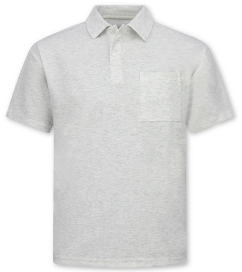 ENOS Zomerset Heren - Ribbed Oversized  Polo Shirt - Shorts heren / Oversized T shirt Heren  - Twinset -F-5828- Grijs