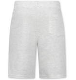 ENOS Zomerset Heren - Ribbed Oversized  Polo Shirt - Shorts heren / Oversized T shirt Heren  - Twinset -F-5828- Grijs