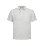 ENOS Zomerset Heren - Ribbed Oversized  Polo Shirt - Shorts heren / Oversized T shirt Heren  - Twinset -F-5828- Grijs
