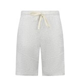 ENOS Zomerset Heren - Ribbed Oversized  Polo Shirt - Shorts heren / Oversized T shirt Heren  - Twinset -F-5828- Grijs