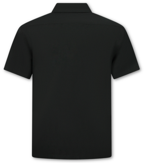 ENOS Zomerset Heren - Ribbed Oversized  Polo Shirt - Shorts heren / Oversized T shirt Heren  - Twinset -F-5828- Zwart