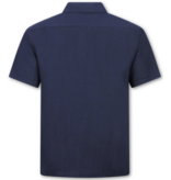 ENOS Linnen Zomerset Heren - Oversized Twinset - Linnen Broek Heren - Linnen Overhemd Heren  - 7165 - Blauw