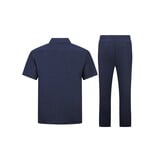ENOS Linnen Zomerset Heren - Oversized Twinset - Linnen Broek Heren - Linnen Overhemd Heren  - 7165 - Blauw