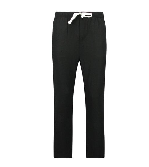 ENOS Linnen Zomerset Heren - Oversized Twinset - Linnen Broek Heren - Linnen Overhemd Heren  - 7165 - Zwart