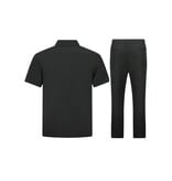 ENOS Linnen Zomerset Heren - Oversized Twinset - Linnen Broek Heren - Linnen Overhemd Heren  - 7165 - Zwart