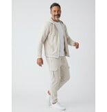 ENOS Casual Oversized Ribbed  Tweedelige Set - Trainingspak Heren - Joggingpak Heren Volwassenen - 7920- Beige
