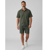 ENOS Zomerset Heren - Ribbed  Oversized Shirt  en Korte Broek - Twinset twee delig - F-5830 - Groen