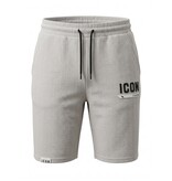 True Rise Zomerset Heren ICON - Oversized T shirt en Short Heren - Twinset - 2096 - Grijs