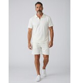 ENOS Zomerset Heren - Ribbed  Oversized  Polo Shirt en Korte Broek - Combisets - Co ord Set - F-5827 - Beige