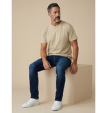 True Rise Oversized T shirt Heren  - Effen T shirt Heren  Blanco - MD6530 - Licht Bruin