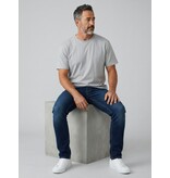 True Rise Oversized T shirt Heren - Effen T shirt Heren Blanco - MD6530 - Licht Grijs