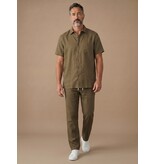 ENOS Linnen Oversized Twinset -  Zomerset Heren - Linnen Overhemd Heren - Linnen Broek Heren - 7165 - Bruin