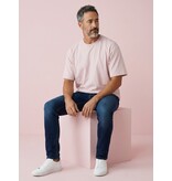 True Rise Oversized T shirt Heren  - Effen T shirt Heren  Blanco - MD6530 - Roze