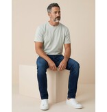 True Rise Oversized T shirt Heren  - Effen T shirt Heren  Blanco - MD6530 - Beige