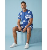 True Rise Bloemen Print  Zomerset Heren - Bloemen Pak met Short Heren Twinset -1770 -Navy