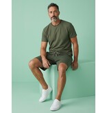 ENOS Oversized  Shirt met Korte Shorts - Zomerset Heren - Two Piece Setje - Co ord Set - 918 - Army Groen